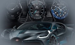 The Bugatti Ceramique Edition One smartwatch has been inspired by the manufacturer&#039;s beautiful sports cars. (Image source: Bugatti/VIITA - edited)