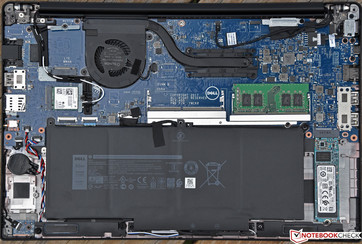 With eight screws removed, the bottom cover easily comes off.