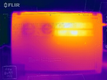 Heat development under load - bottom