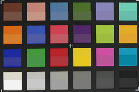 ColorChecker Passport: The actual colors are displayed in the lower half of each patch.