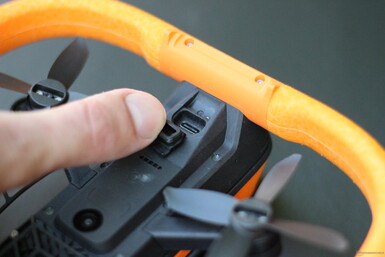 The USB port supports charging and data transfer