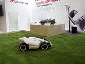 Mammotion showcased the LUBA and KUMAR robot lawn mowers at spoga+gafa 2022. (Image source: Mammotion)