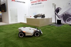 Mammotion showcased the LUBA and KUMAR robot lawn mowers at spoga+gafa 2022. (Image source: Mammotion)