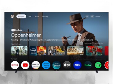 98-inch TCL QM7K Mini LED TV Google TV smart functions shown (Image source: Amazon)