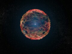 An image showing the supernova SN 1993J.