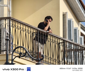 Vivo X300 Pro 400 mm with tele-converter.