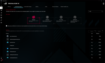 Armory Crate: GPU modes