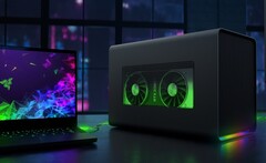 Pair an Ice Lake laptop with an eGPU for optimal framerates, not a Comet Lake-H one. (Image source: NVIDIA)