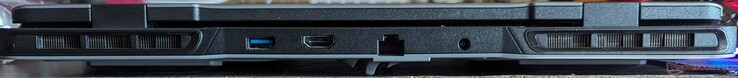 Rear: USB 3.2 Type-A, HDMI 2.1, RJ-45, DC-in