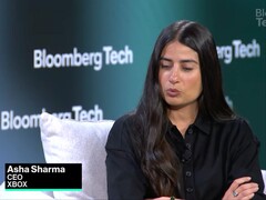 Asha Sharma during Bloomberg Tech interview.
