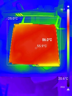 Print bed shows even heat distribution