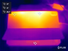 Surface temperatures stress test (rear)