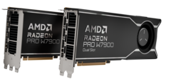 The AMD Radeon Pro W7900 now comes in a dual-slot variant at reduced MSRP. (Image Source: AMD)