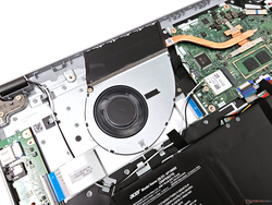 A single cooling fan handles all thermals on the Acer Aspire 3