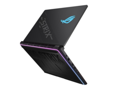 The Asus ROG Strix Scar 16 features a chassis with AniMe Matrix Vision and Aura Sync RGB lighting. (Image source: Asus)