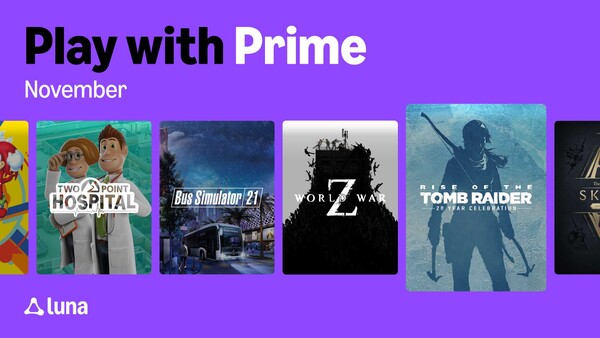 Amazon Prime and Luna are offering Prime members additional games again in November. (Image source: Amazon)