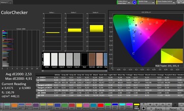 CalMAN color accuracy