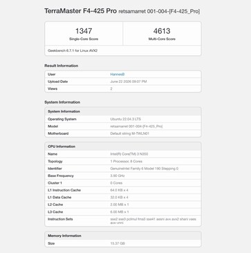 TerraMaster F4-425 Pro with Intel Core 3 N350