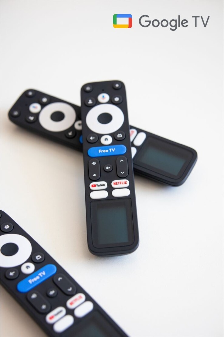 The Google TV G32 solar powered remote. (Image source: Epishine)