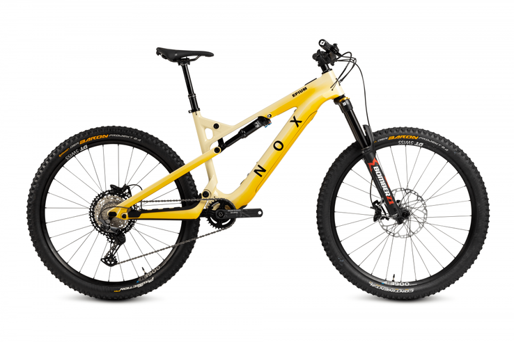 The NOX CYCLES 2023 EPIUM ALL-MTN 5.9 e-bike in the Mars colorway. (Image source: NOX CYCLES)