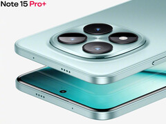 Redmi Note 15 Pro+ appears to have a design that's very similar to its predecessor. Pictured: a promo picture of the phone. (Image source: Xiaomi)