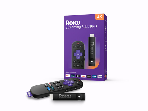 The Roku Streaming Stick Plus 2025 costs $10 more but supports 4K HDR streaming. (Image source: Roku)