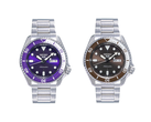 From left to right - the Seiko 5 Sports SRPM11K1, and SRPM13K1 - pictured against a white background. (Image source: Seiko Singapore)