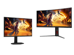 The Agon CU34G4Z and Agon 25G4SXU are launching simultaneously. (Image source: AOC - edited)