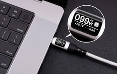 A look at the integrated display on the new charging cable.