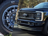 A new set of leaks tips a potential electric Ford Super Duty pickup truck with hub motors may be incoming. (Image source: Ford / Autoblog - edited)