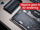 3D rendering workflows saw some of the biggest improvements on Linux. (Image source: Notebookcheck - edited)