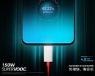 A leaked 150W charging teaser. (Source: SparrowsNews)