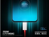 A leaked 150W charging teaser. (Source: SparrowsNews)