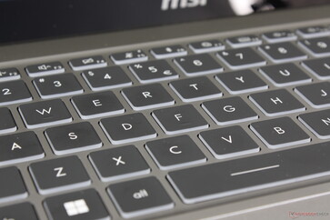 Key feedback feels lighter and shallower than we would like for a professional laptop