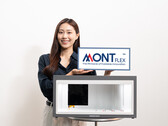 A woman presenting the new brand along with what looks like a new display panel (Image source: samsungdisplay.com)