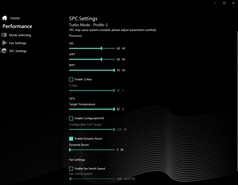 SPC Settings (Turbo Mode)