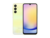 The Galaxy A25 5G in its yellow finish. (Image source: Digitec)