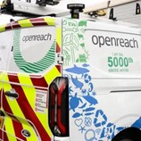 A specially designed Openreach EV marking the companys 5,000th electric van on the road in the UK (Image source: Openreach)
