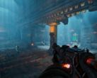 Abyssus lets players switch between eight unique weapons, each tweakable with one of 45 possible mods. Pictured - an ingame screenshot. (Image source: Steam)
