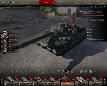 Armored Warfare - Object 279 Flag Bearer premium MBT in garage (Source: Own)