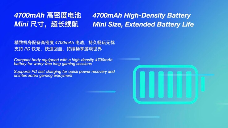 The Ayaneo Pocket S Mini will officially sport a 4,700mAh battery