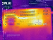 Temperature on bottom of device (load)