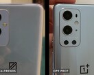 The apparent OnePlus 9 and OnePlus 9 Pro, from left to right. (Image source: Dave Lee)