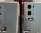 The apparent OnePlus 9 and OnePlus 9 Pro, from left to right. (Image source: Dave Lee)