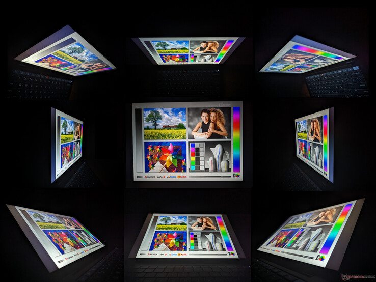 Standard IPS viewing angles. Colors and contrast degrade only from extreme angles