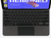 Yes, that is actually a trackpad on an offical Apple iPad Pro keyboard! (Source: Apple)