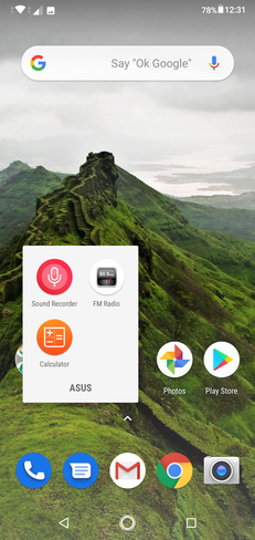 Preinstalled Asus apps