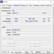System info CPU-Z motherboard