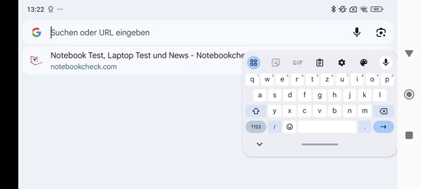 Keyboard horizontal