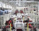 Tesla Giga Shanghai pauses Model Y production to install upgrades (Image source: Tesla on Weibo)